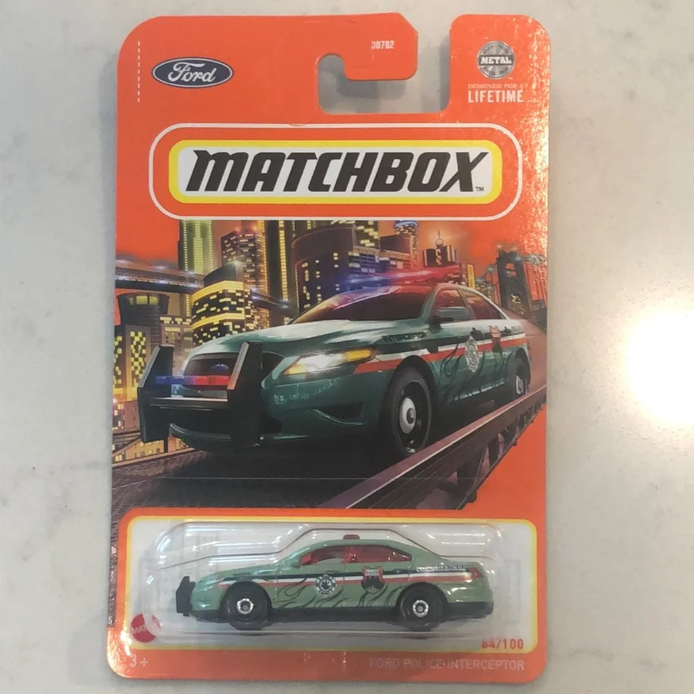 Matchbox Ford Police Interceptor Toy Car - Green